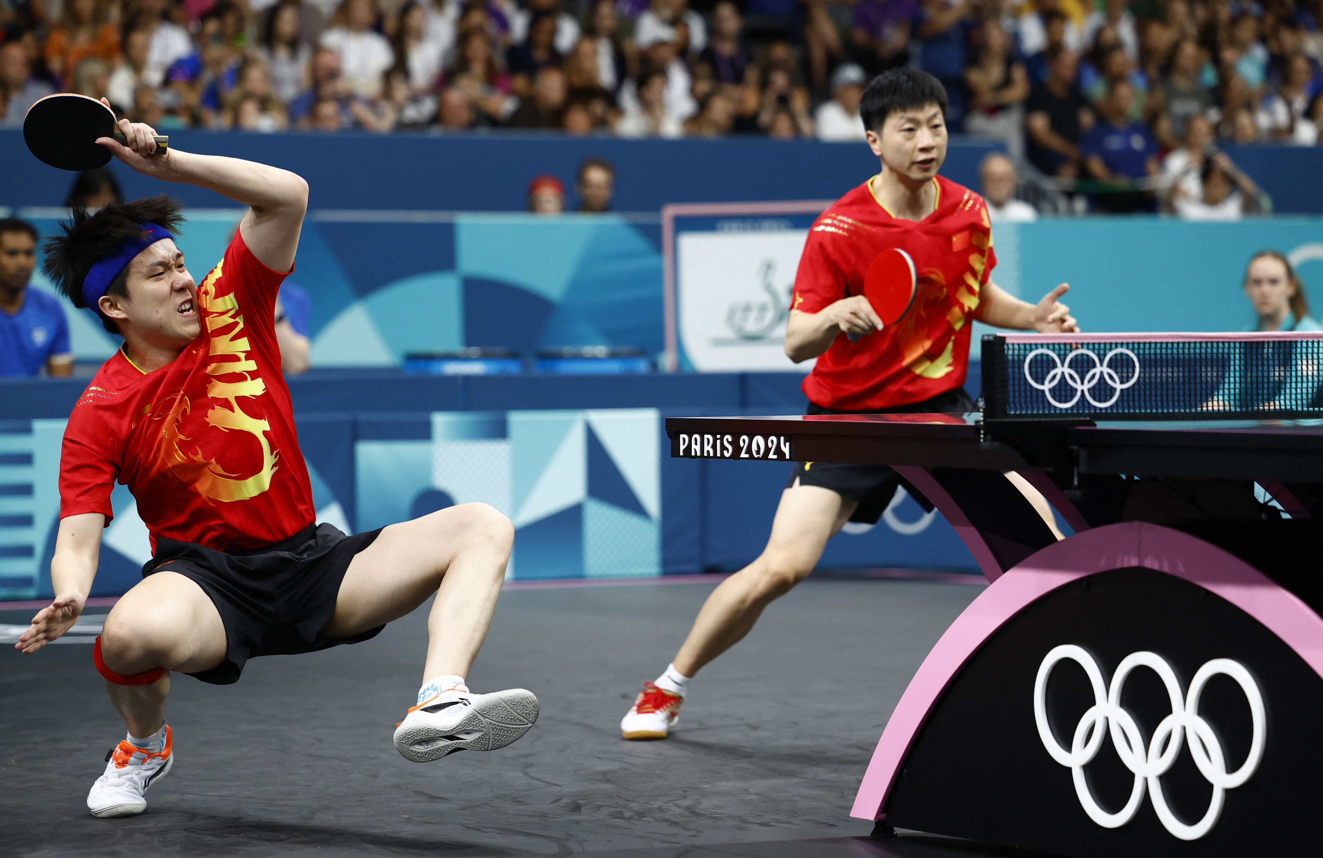 中国队逆转法国队，马龙惊艳四座